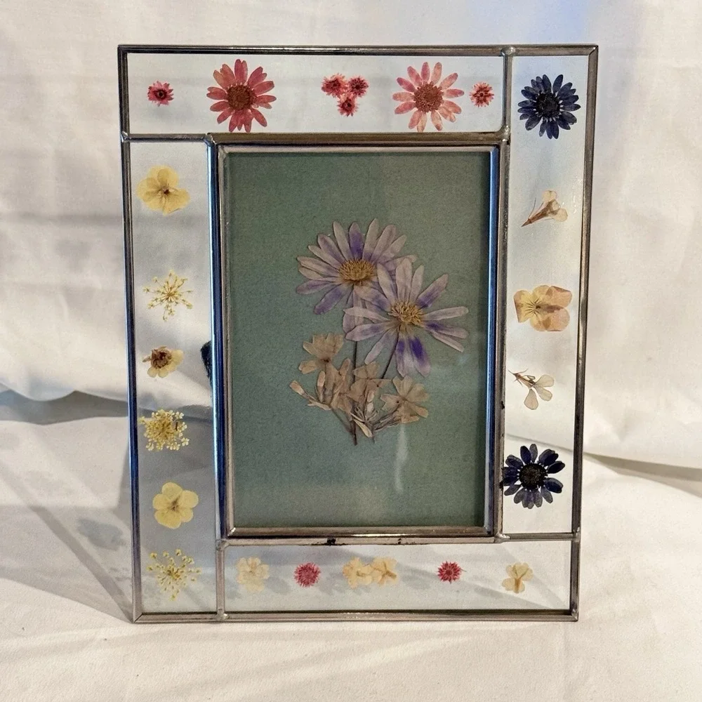 Vintage Pressed Flower Frame Botanical Cottagecore By Connoisseur Mini‎ Blooms